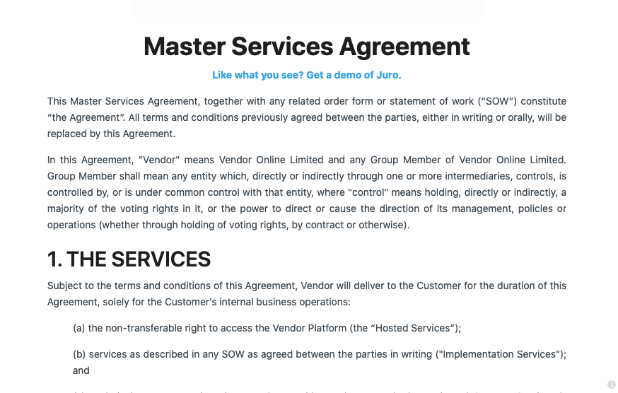 Free MSA template how to automate & sign a Master Services Agreement