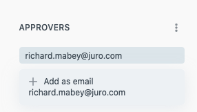 approver for contract workflow in juro